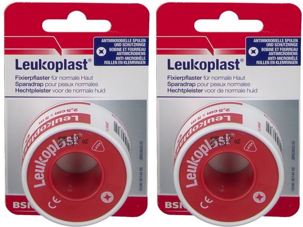 Leukoplast 2,5 cmx5 m Blisterkarte 2x 2x1 St Pflaster