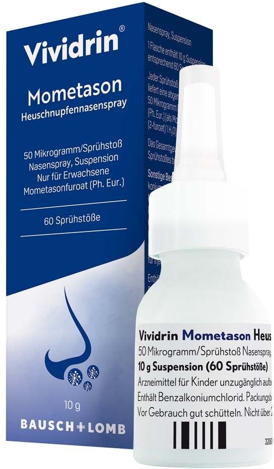 Vividrin Mometason Heuschnupfennasenspray bei starken allergischen Beschwerden