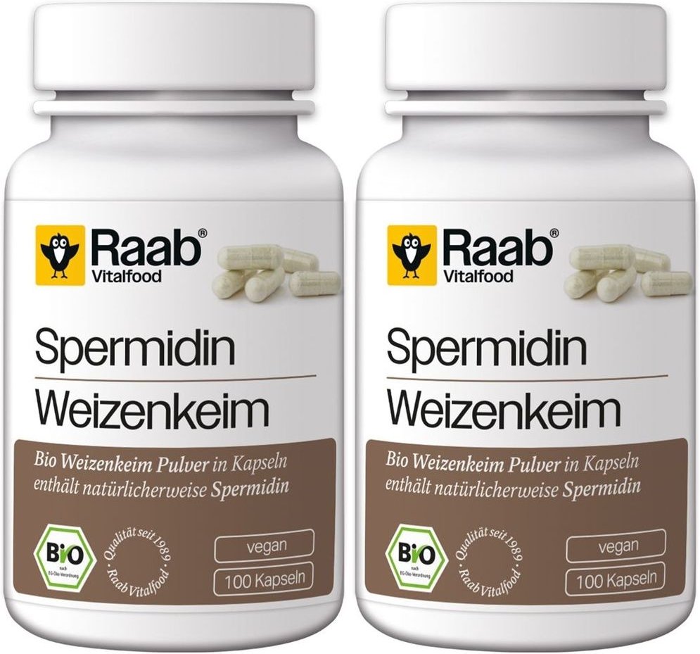 Raab Vitalfood Spermidin Bio Kapseln 2x 2x100 St