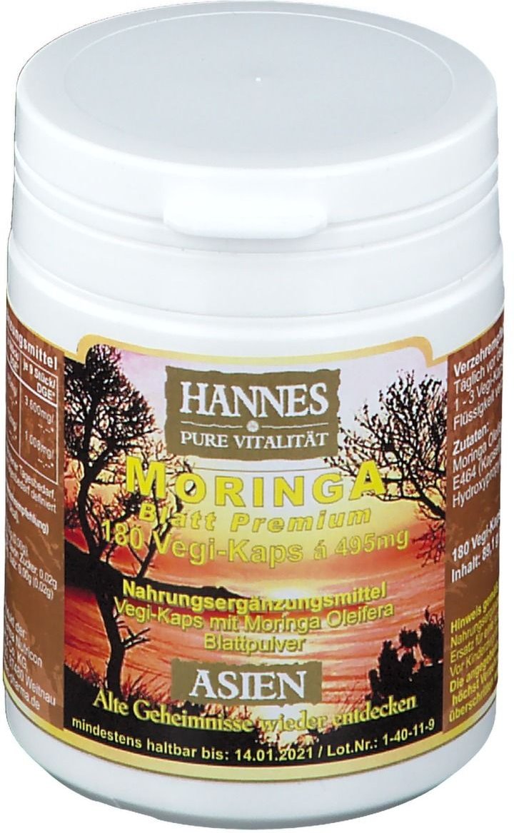 Moringa Blatt Premium Vegi-Kaps 180 St Kapseln