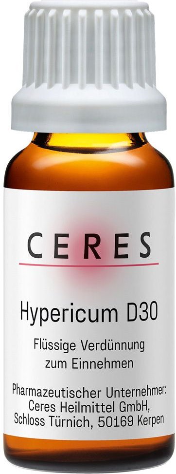 Ceres Hypericum D 30 Dilution 20 ml
