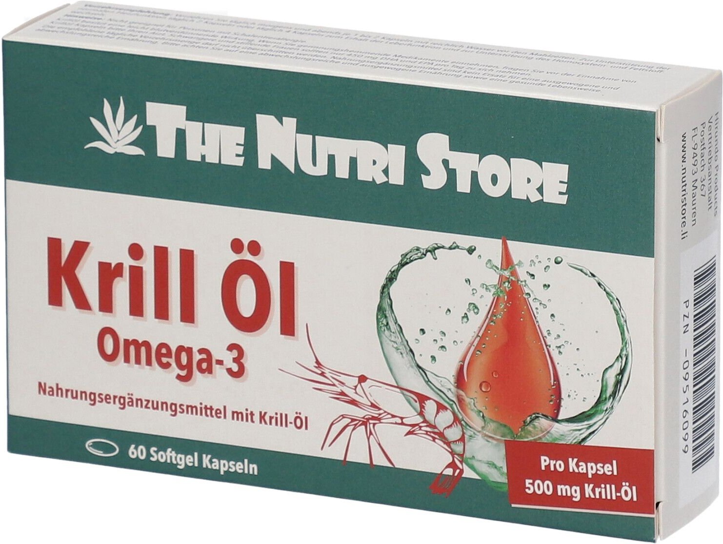 Krillöl 500 mg Kapseln 60 St Weichkapseln