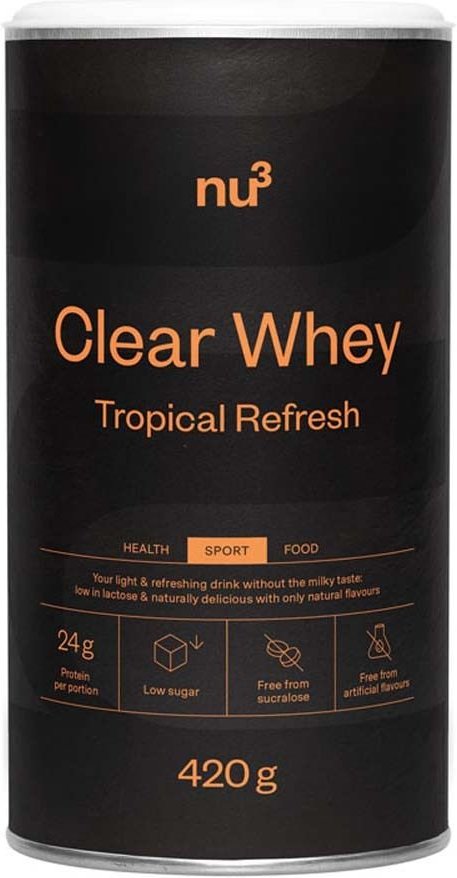 nu3 Clear Whey Tropical Refresh 420 g Pulver