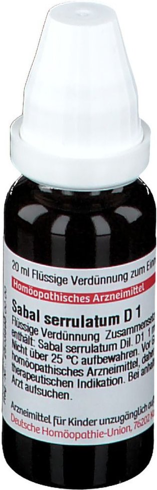Sabal Serrulatum D 1 Dilution 20 ml