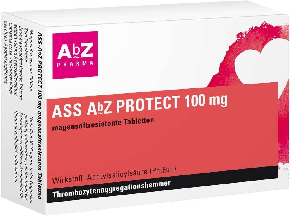 ASS AbZ Protect 100 mg magensaftresistent Tabletten