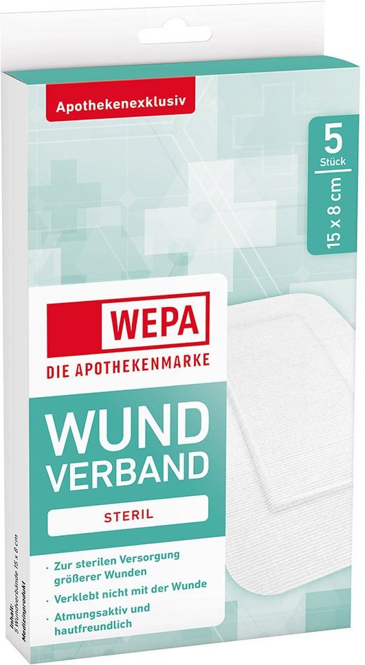 Wepa Wundverband 8x15 cm steril