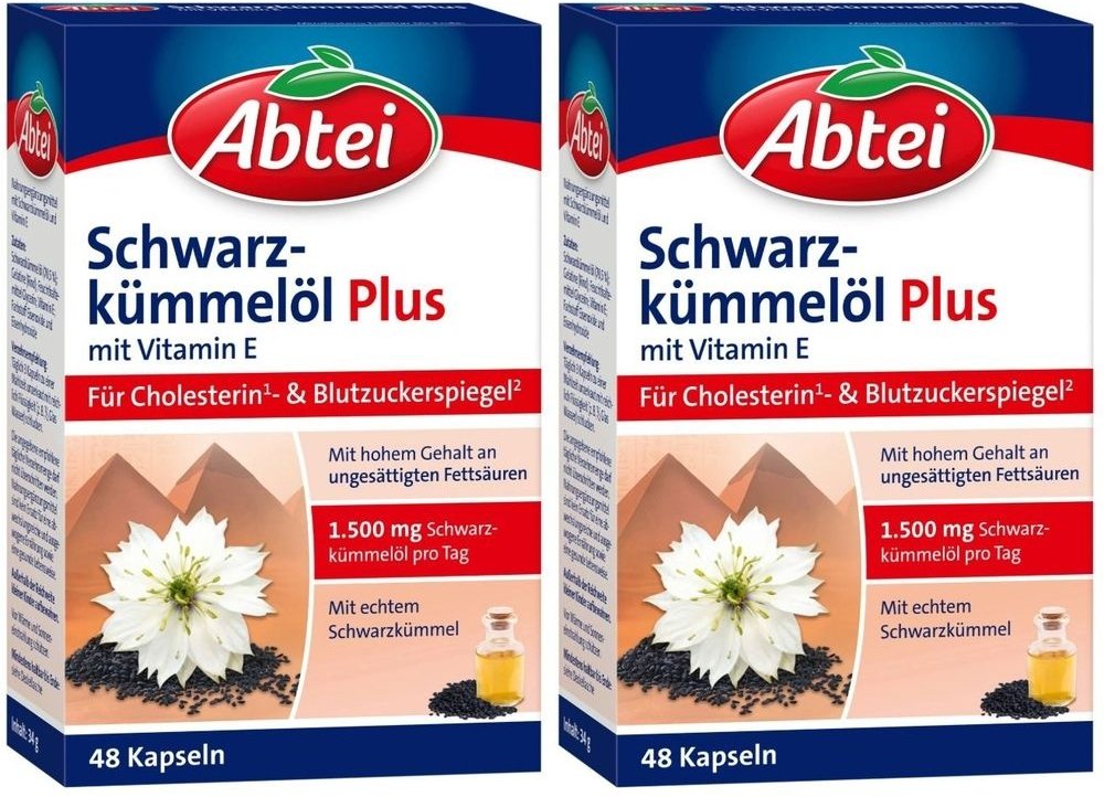 Abtei Schwarzkuemmeloel PL x2 2x48 St Kapseln