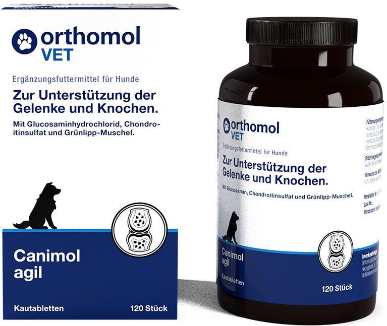 Orthomol VET Canimol agil Kautabletten f.Hunde 120 St