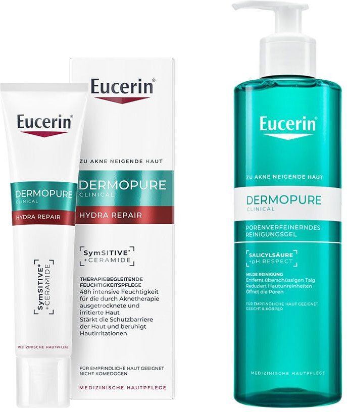 Eucerin Dermopure Clinical Porenverfeinerndes Reinigungsgel + H 1 St Set