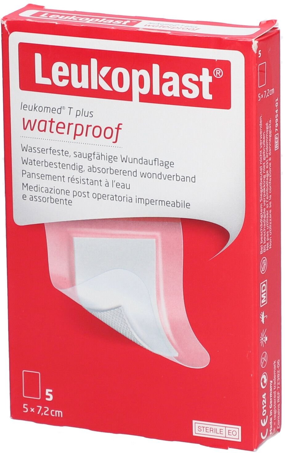 Leukoplast Leukomed T Plus steril 5x7,2 cm 5 St Pflaster