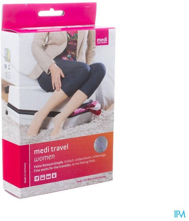 Mediven Travel Women Ad Kort Zwart M4 2 St