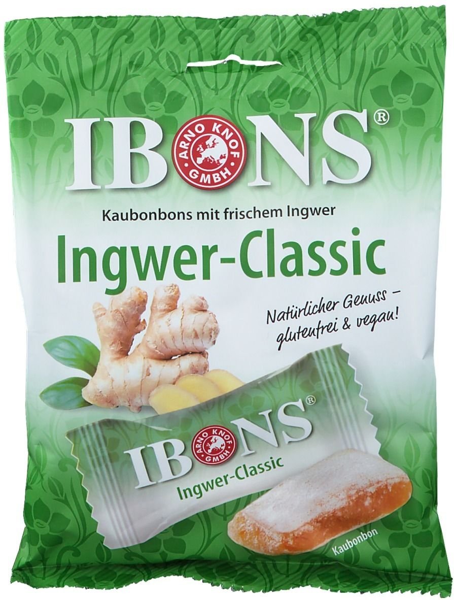 Ibons Ingwer Classic Tüte Kaubonbons 92 g Bonbons