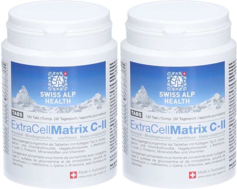 Swiss Alp Health Extra Cell Matrix C-Ii Tabs für Gelenke x2 2x120 St Compretten