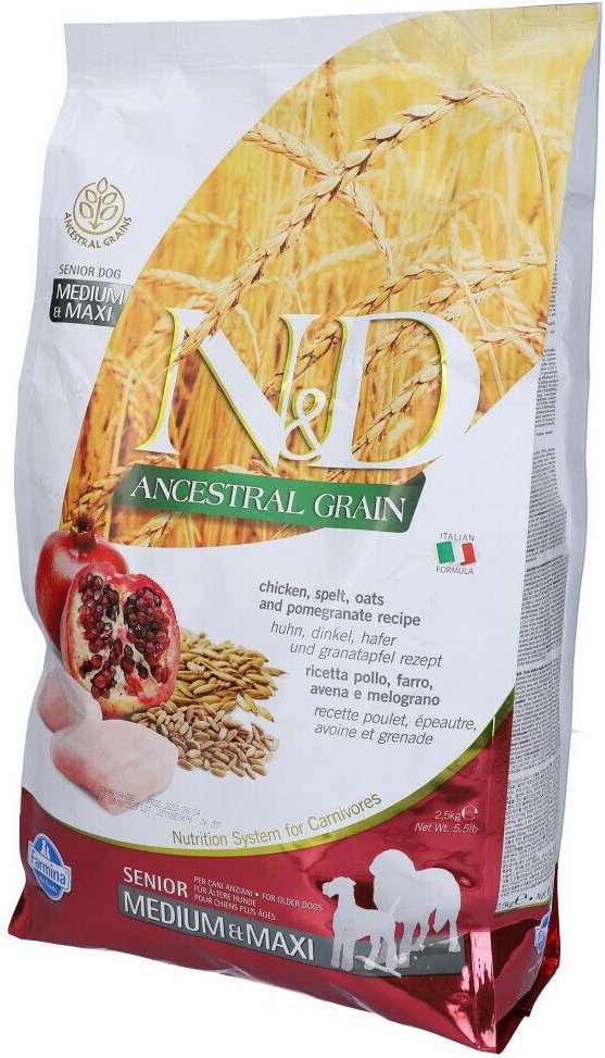 N&D DOG Ancest Ch&Po S Mm2,5Kg 2500 g Pellets