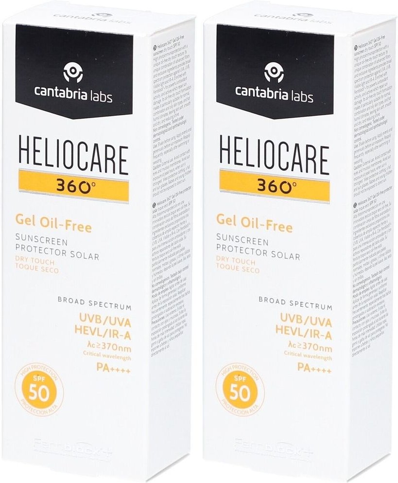 Heliocare 360° Gel oil-free SPF 50 2x 2x50 ml