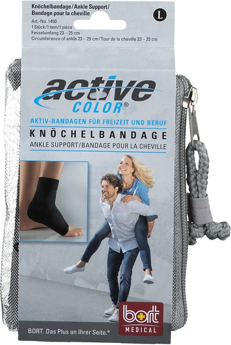 Bort ActiveColor Knöchelbandage L schwarz 1 St Bandage(s)