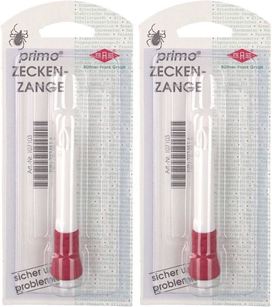 Zeckenzange Kunststoff 2x 2x1 St