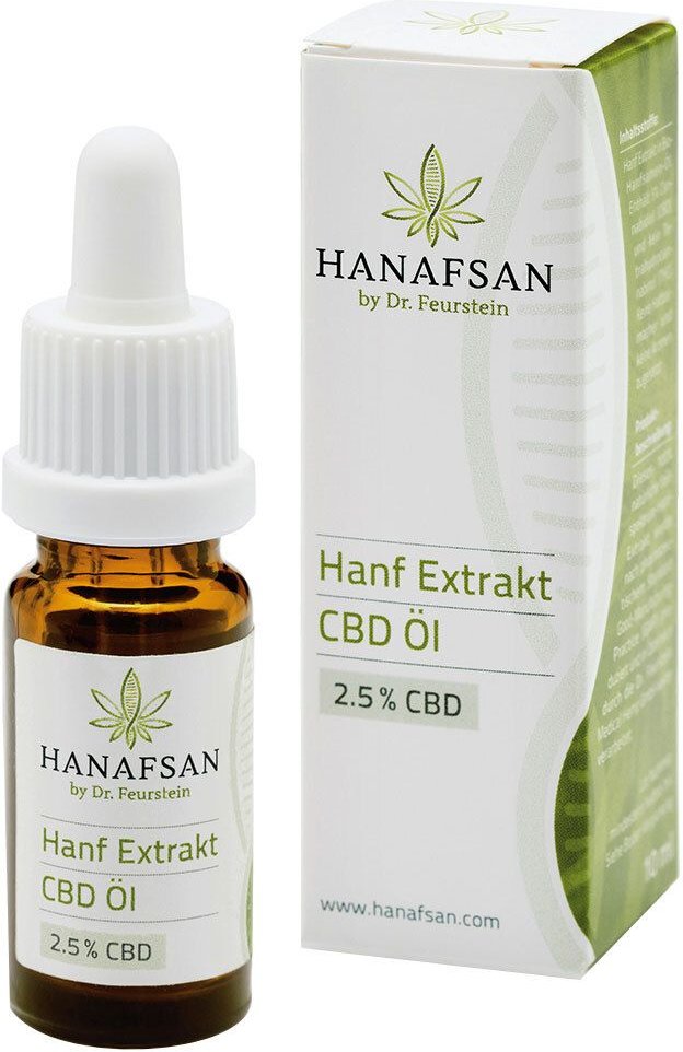 Thumbnail - CBD OEL 2,5% Hanafsan 10 ml Tropfen zum Einnehmen