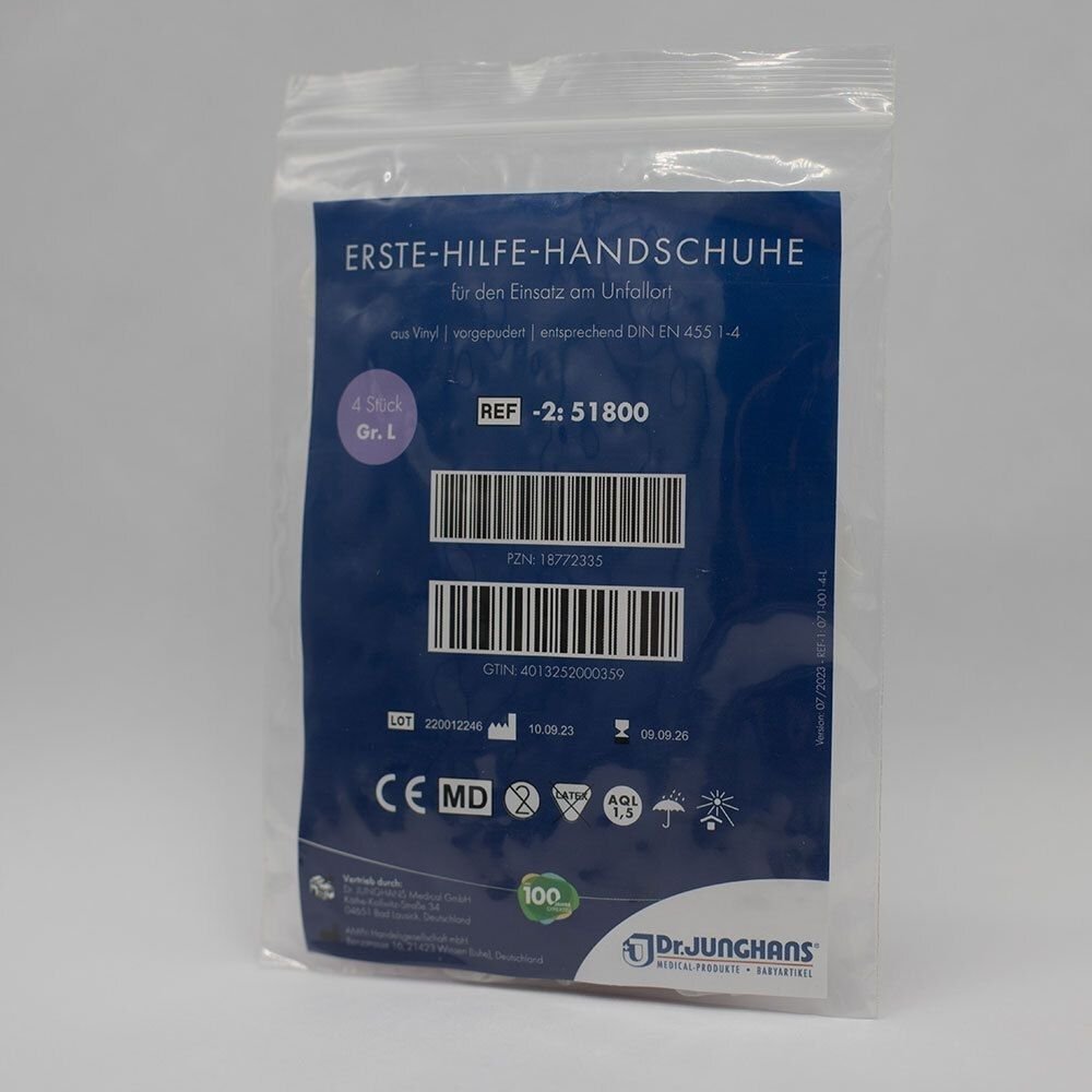 Handschuhe 1.Hilfe Vinyl L x10 10x4 St