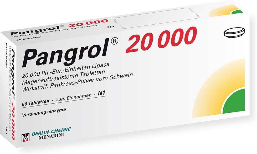 Pangrol 20.000 magensaftresistente Tabletten 50 St magensaftresistent