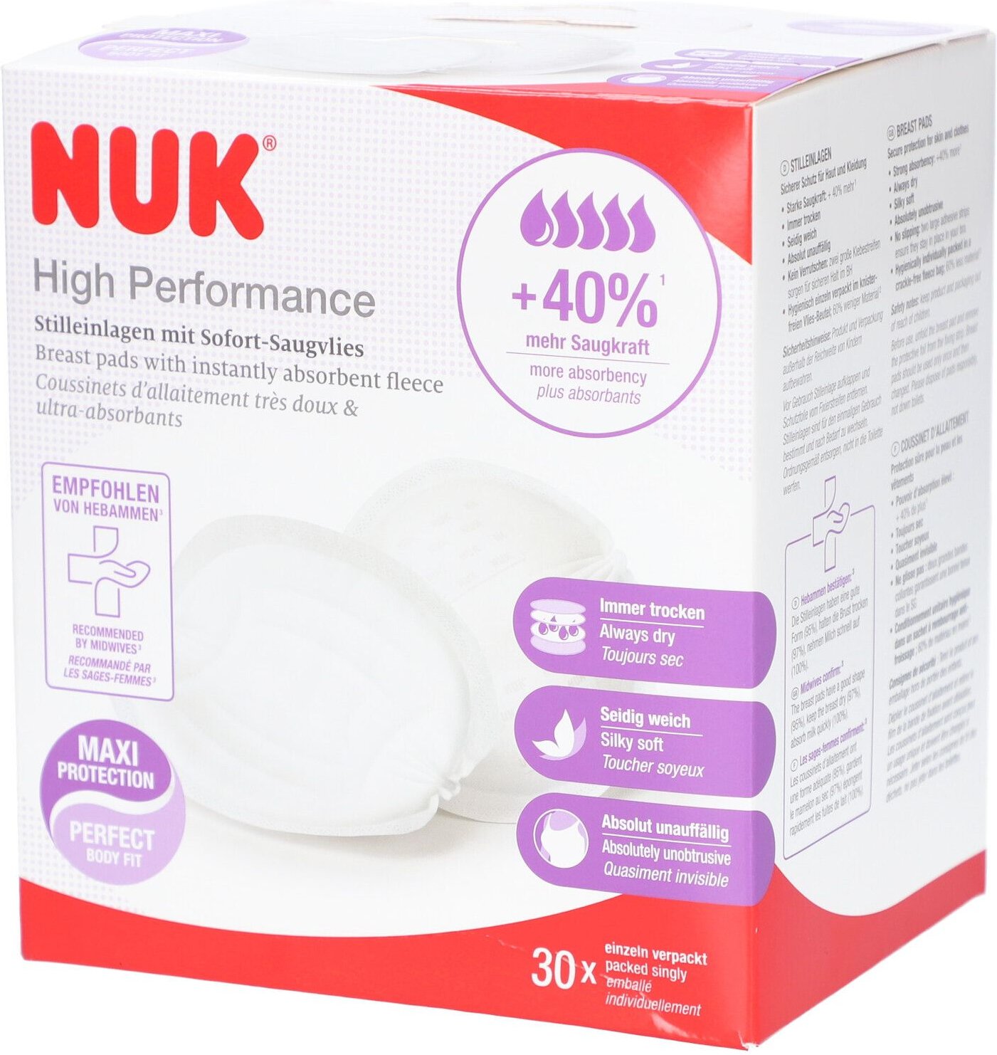 NUK High Performance Stilleinlagen 30 St