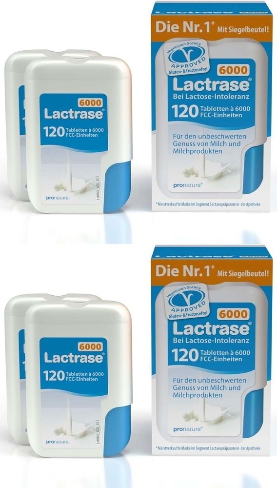 Lactrase 6.000 FCC Tbl.im Klickspender Doppelpack 2x 2x2x120 St Tabletten