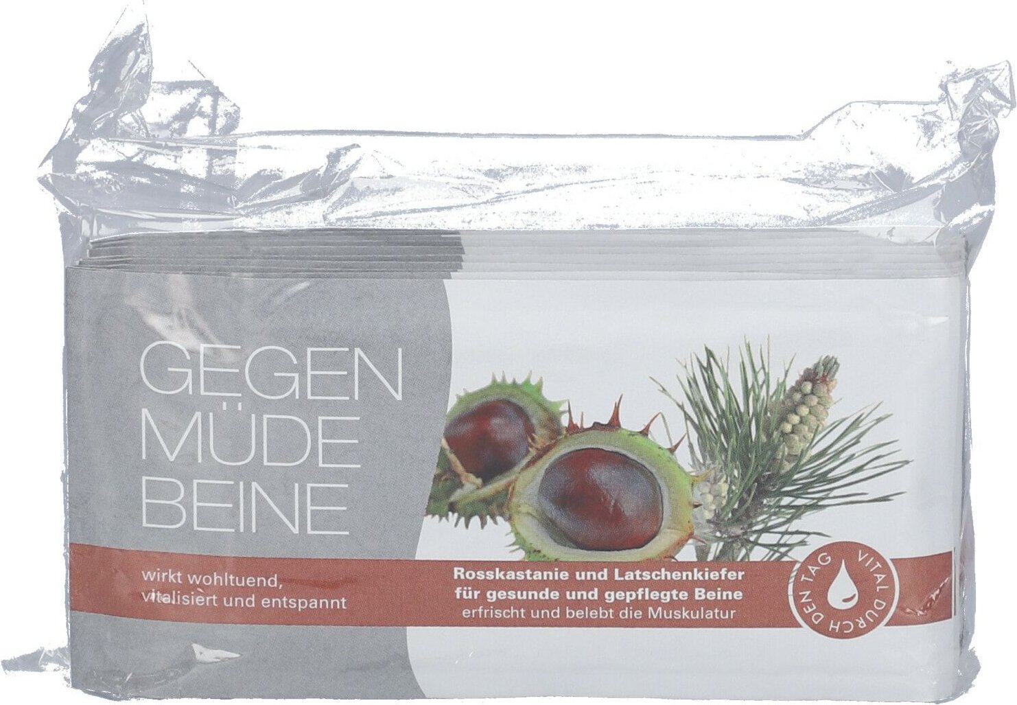 Gegen Müde Beine m.Rosskastan.u.Latschenk.Tü. 10 St Tücher