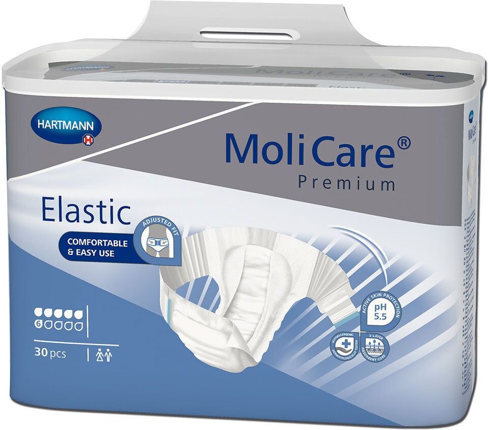 Molicare Premium Elastic Slip 6 Tropfen Gr.L 30 St Einweghosen