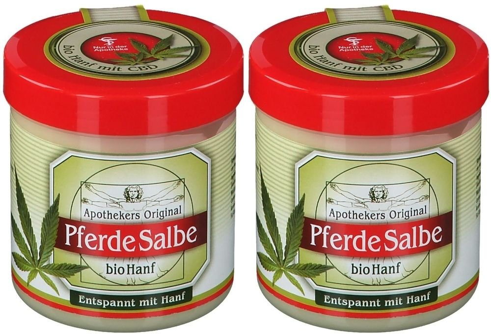 Pferdesalbe Apothekers Original Bio Hanf Dose 2x 2x200 ml Gel