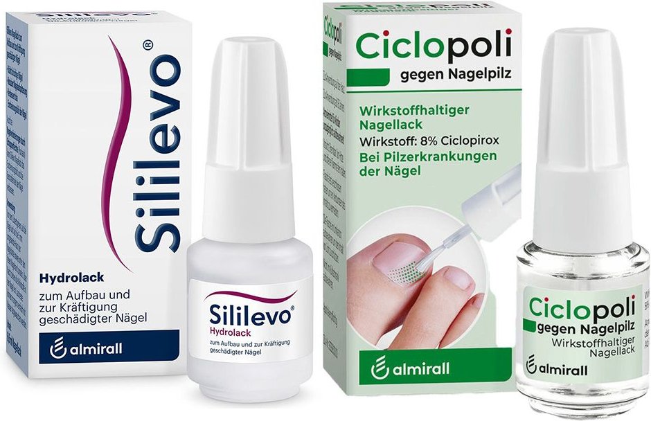 Ciclopoli gegen Nagelpilz wirkstoffhalt.Nagellack & Sililevo Nagellack 1 St Set