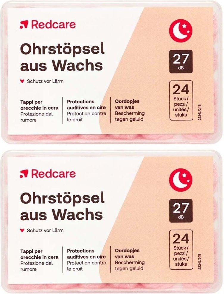 Redcare Ohrstöpsel aus Wachs x2 2x24 St