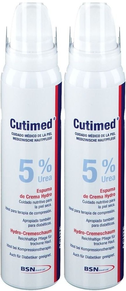 Cutimed Acute Hydro Cremeschaum 5% Urea 2x 2x125 ml Schaum