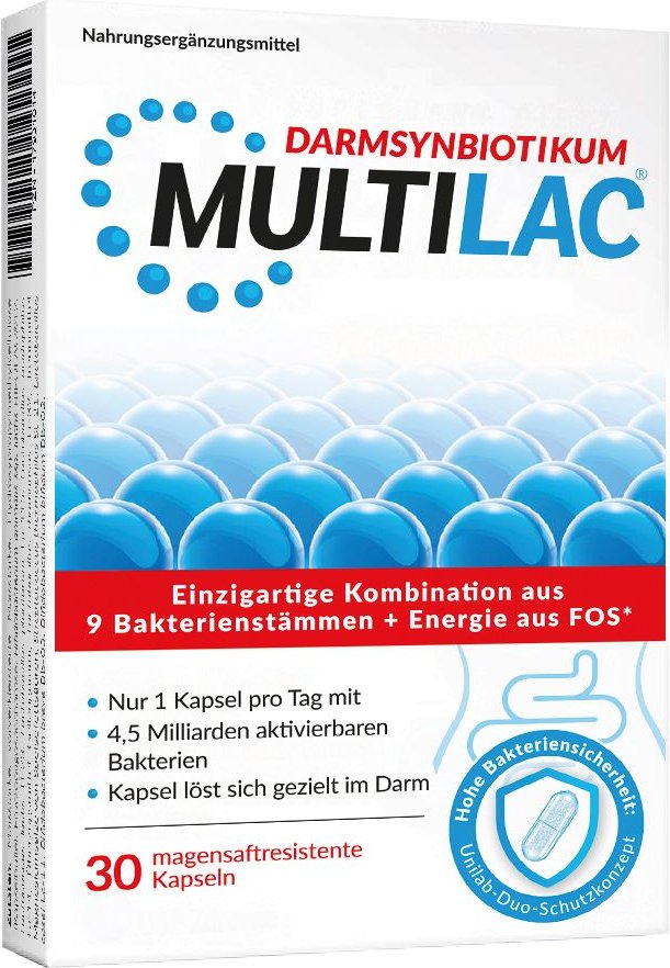Thumbnail - Multilac Darmsynbiotikum magensaftres.Kapseln 30 St Kapseln magensaftresistent