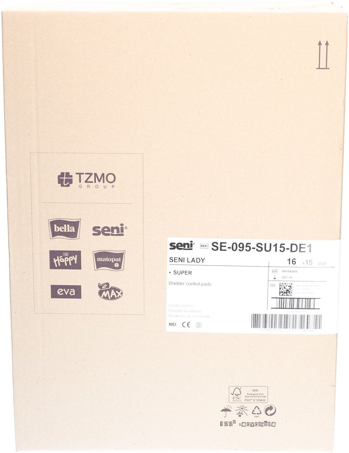 Seni Lady Inkontinenzeinlage super 16x15 St Inkontinenzslip