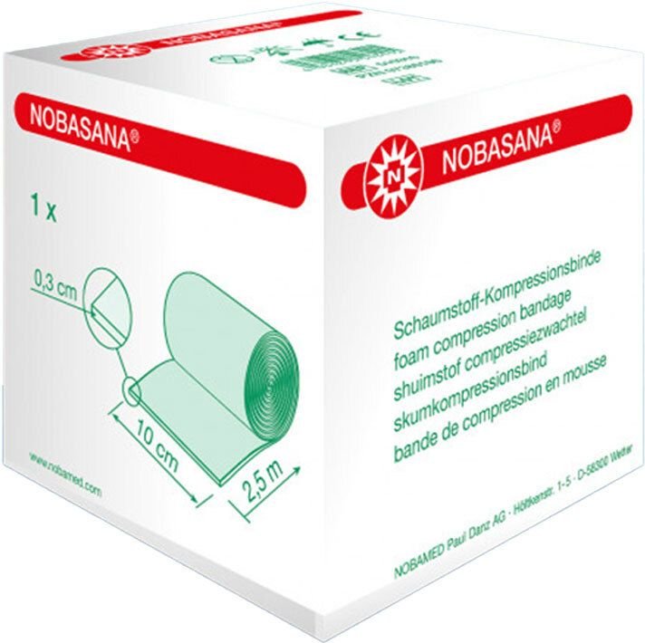 Thumbnail - Nobasana Schaumst.Binde 10 cmx2,5 m 0,3 cm stark 1 St Binden