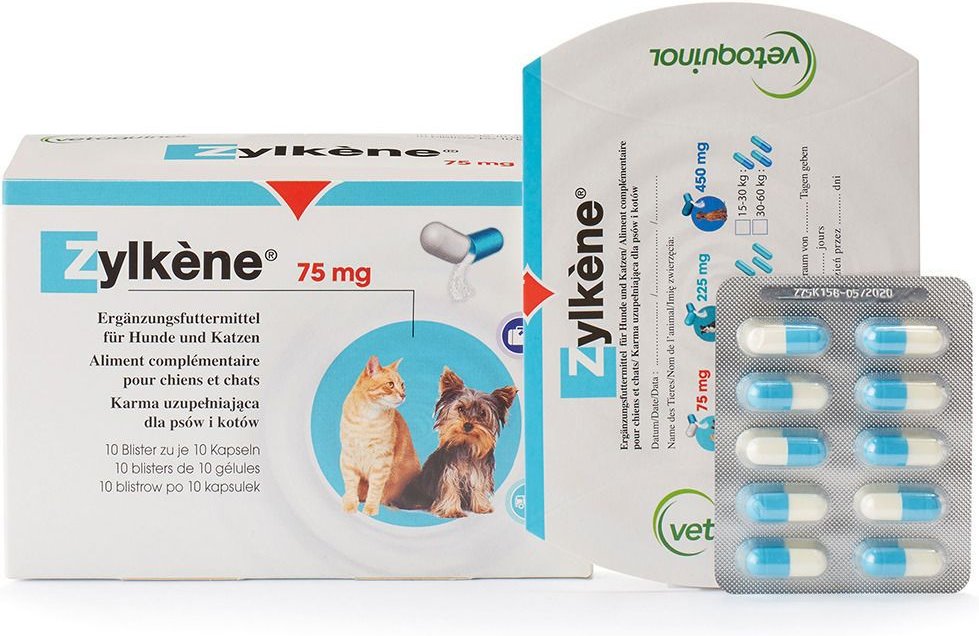 Zylkene Kapseln f.Katzen/kleine Hunde 100 St