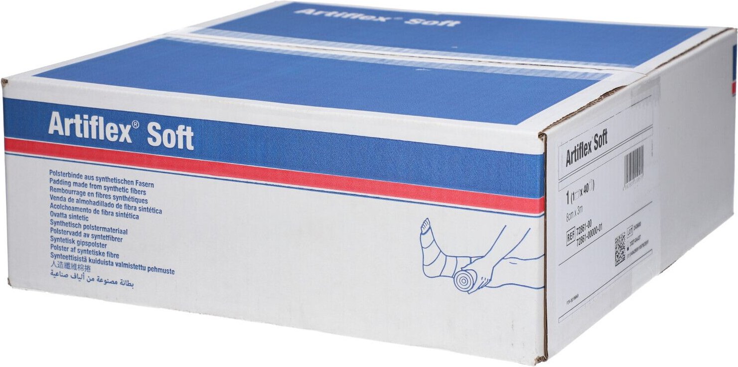 Artiflex Soft Polsterbinde 8 cmx3 m 40 St Binden