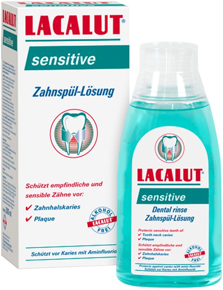 Lacalut sensitive Zahnspül-Lösung 300 ml Mundwasser