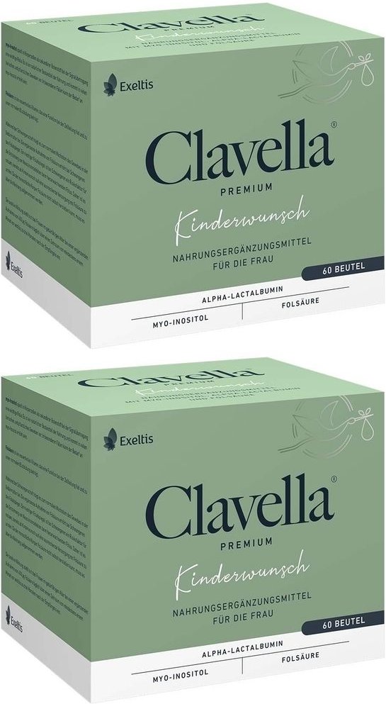 Clavella Premium Kinderwunsch x2 2x60x2,1 g Pulver