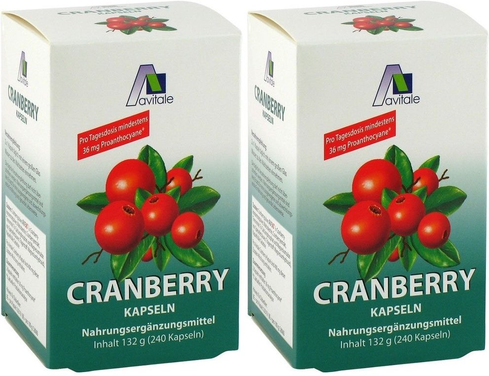 Avitale Cranberry x2 2x240 St Kapseln