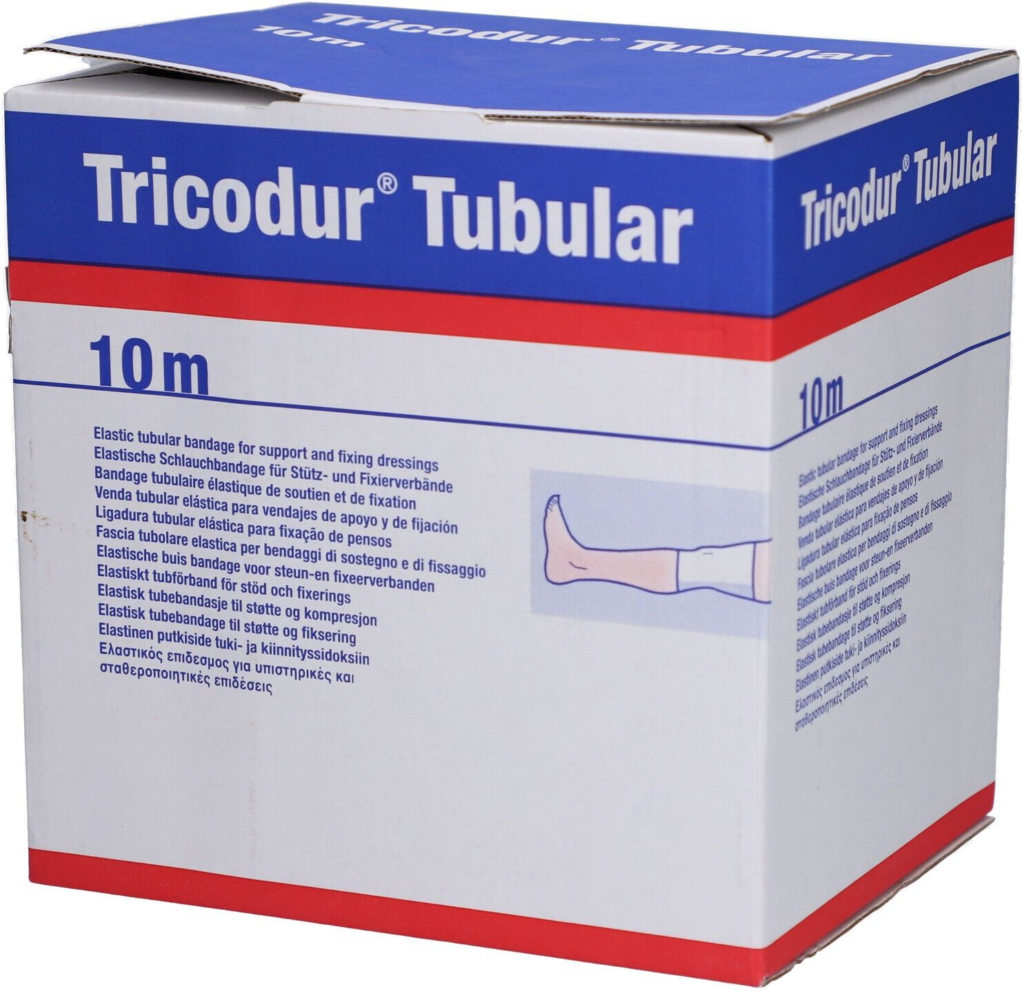 Tricodur Schl.-Bandage Gr.F 10 cmx10 m weiß 1 St Verband