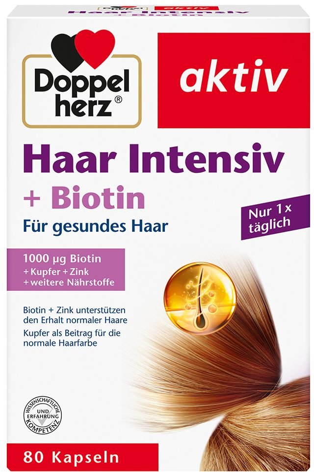 Doppelherz Haar Intensiv+Biotin Kapseln 80 St