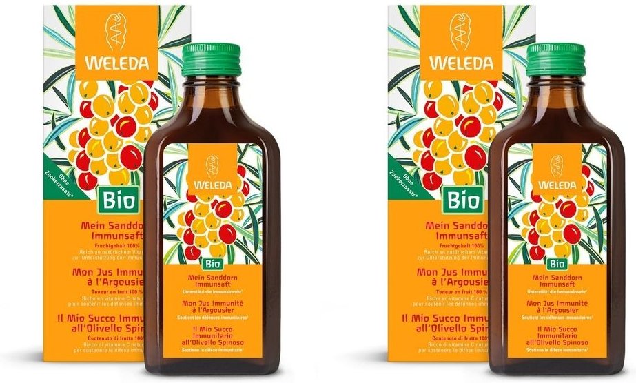 Weleda Mein Sanddorn Immunsaft 2x 2x200 ml Saft
