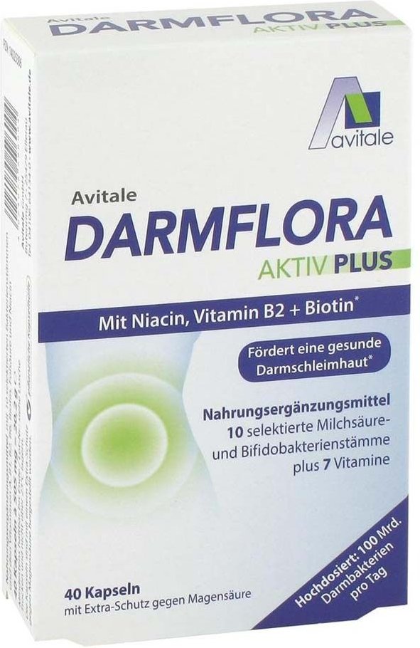 Darmflora Aktiv Plus 100 Mrd.Bakterien+7 Vitamine 40 St Kapseln