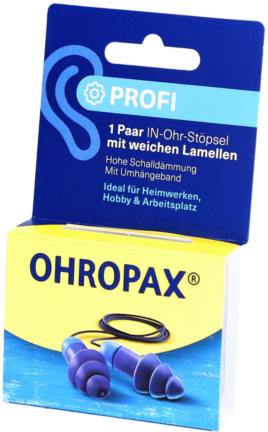 Ohropax Profi Lamellenstöpsel In-Ohr 2 St Ohrstöpsel