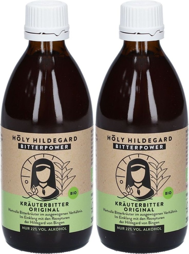 Holy Hildegard BitterPower Kräuterbitter Original 2x 2x200 ml Tropfen