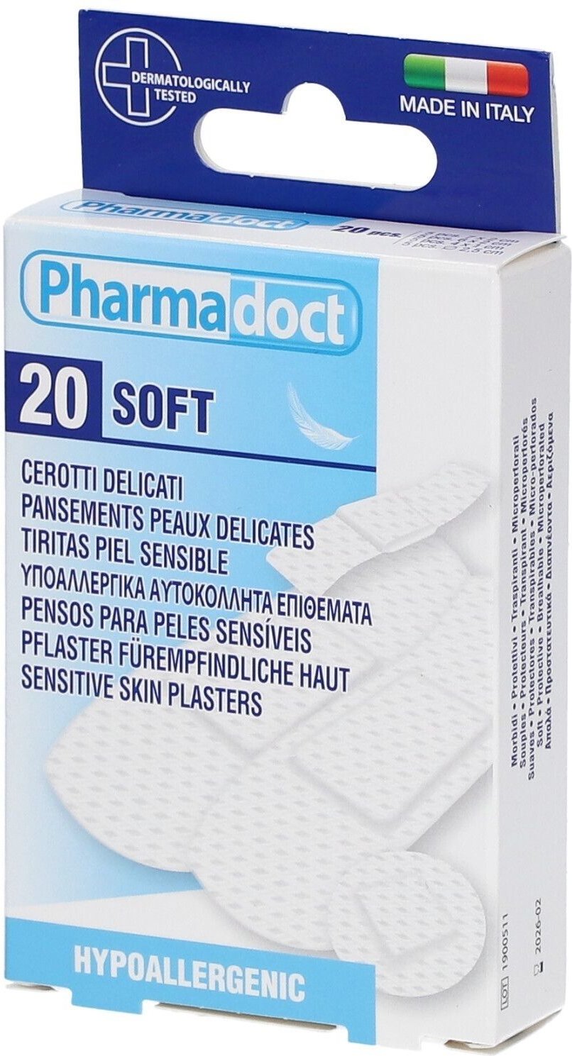 Pflaster hypoallergen 4 Größ.wasserfest weiß 5x 5x20 St