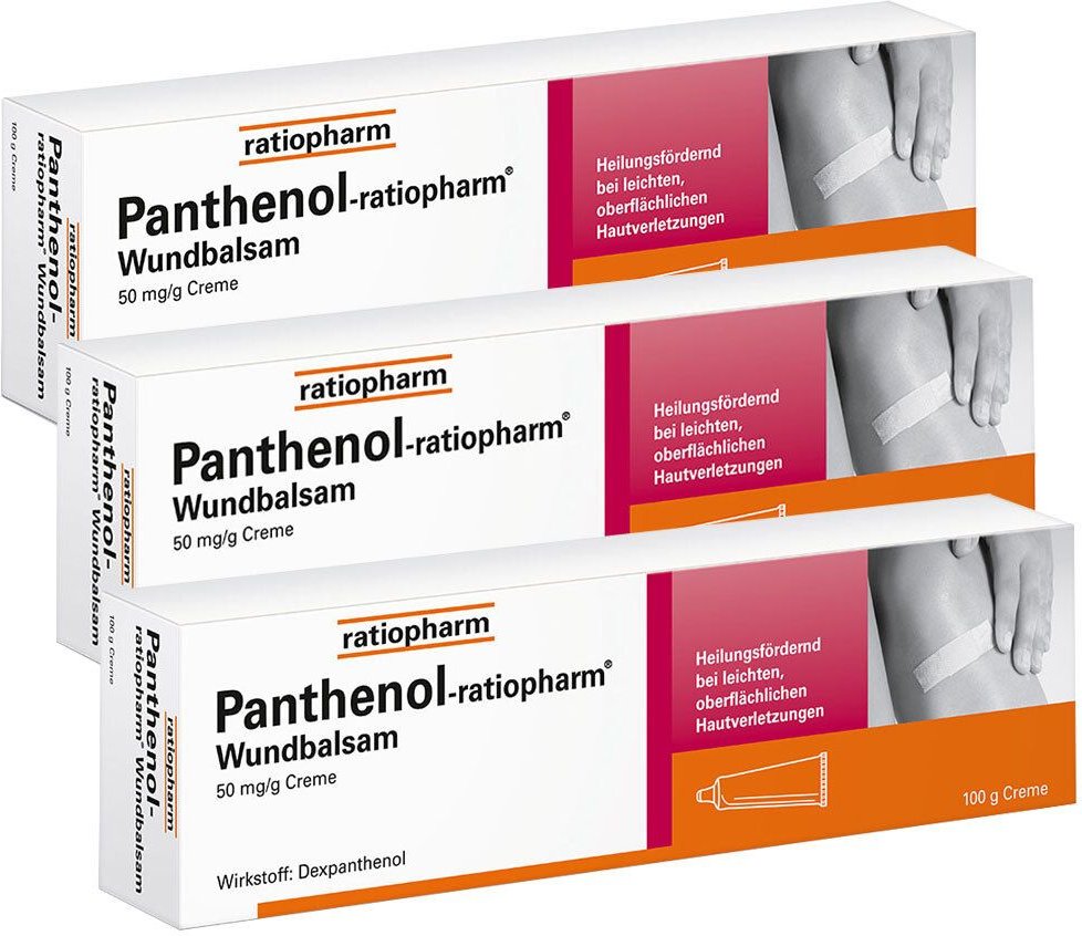 PANTHENOL-ratiopharm Wundbalsam 3er-Pack 3x100 g Creme