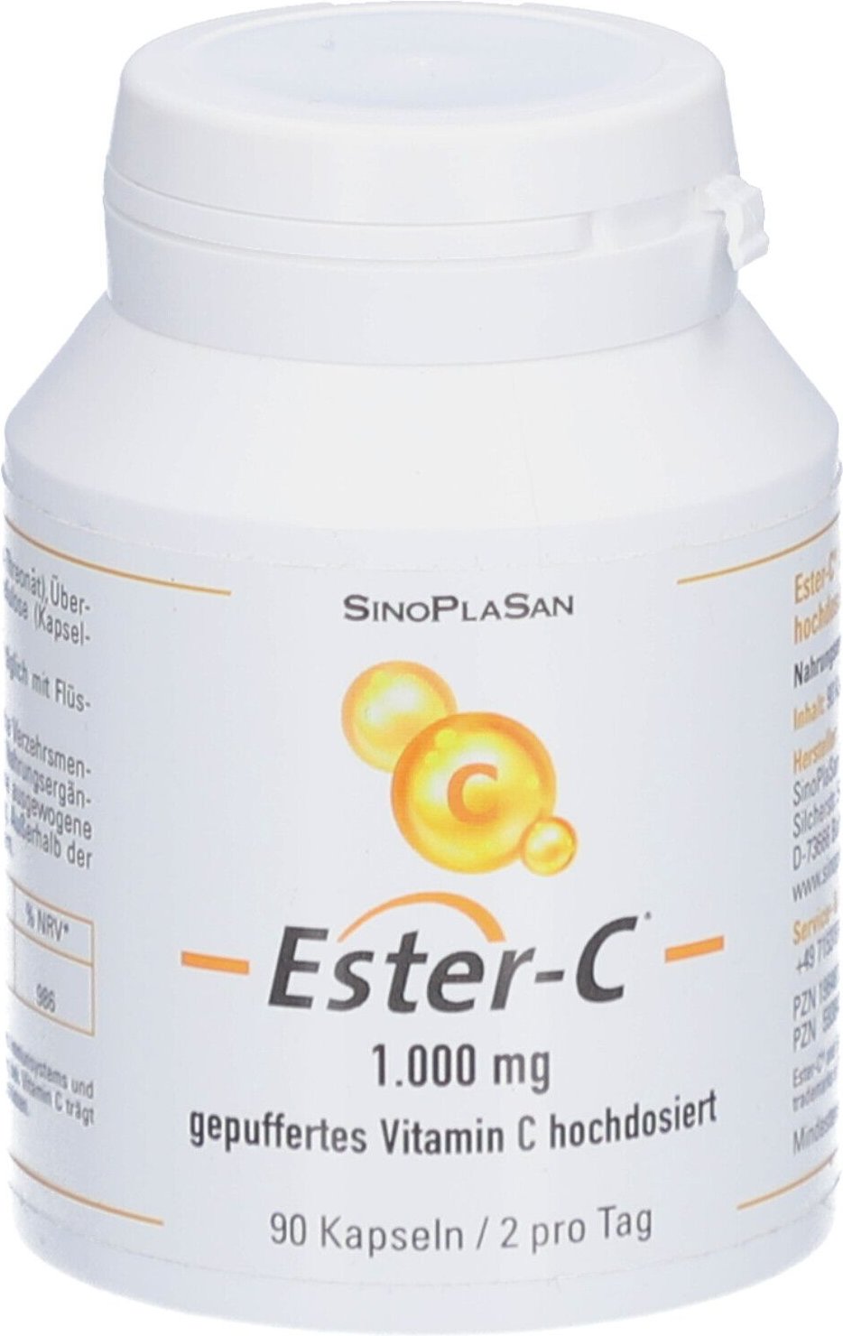 Thumbnail - Ester-C 1000 mg gepuffertes Vitamin C hochdos.HKP 90 St Hartkapseln