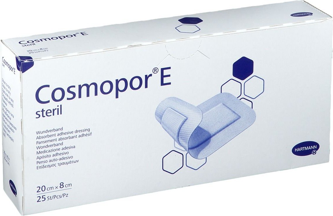 Hartmann Cosmopor E Steriel Verband 20 x 8cm 900875 ok Nlfr 25 St Pflaster